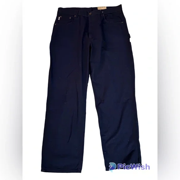 Carhartt Navy Canvas Carpenter Jean Loose Original Fit 40x34 New! - Picture 6 of 9